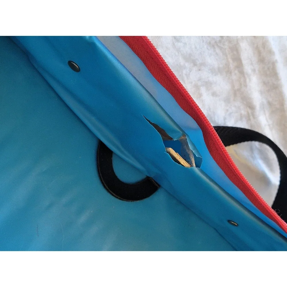 Vintage Thomas & Friends Wooden Railway Carry Case‎ Bag Learning Curve 2005 Blue